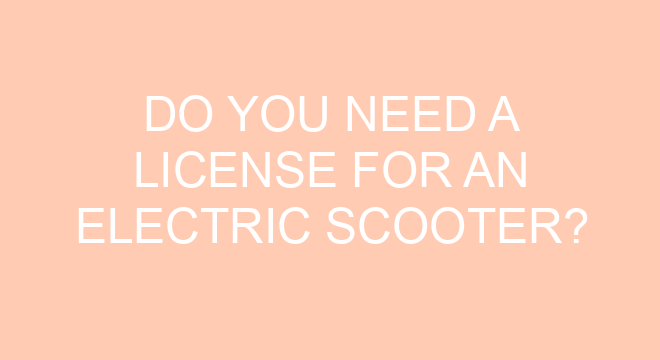 Do You Need A License For An Electric Scooter