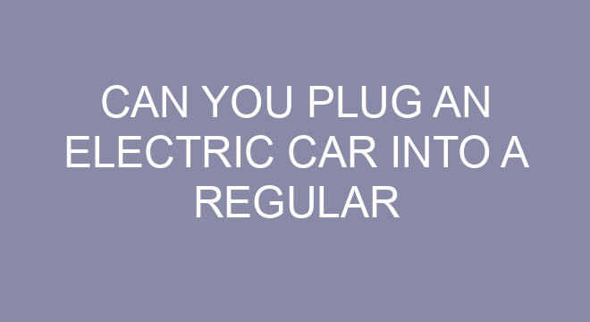 Can You Plug An Electric Car Into A Regular Outlet?