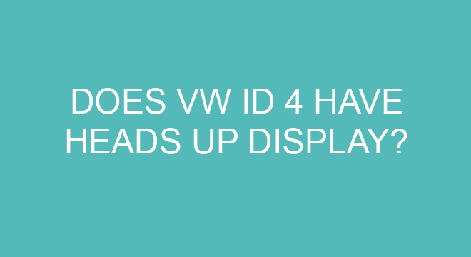 does volkswagen id 4 have heads up display