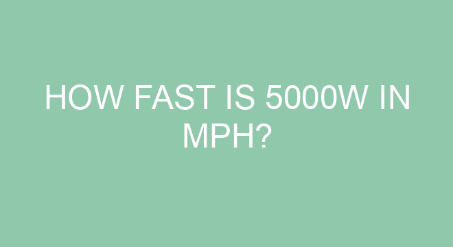 how-fast-is-5000w-in-mph