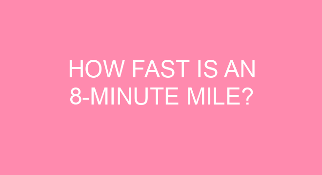 how-fast-is-an-8-minute-mile