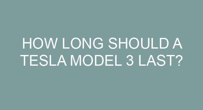 How Long Should A Tesla Model 3 Last?