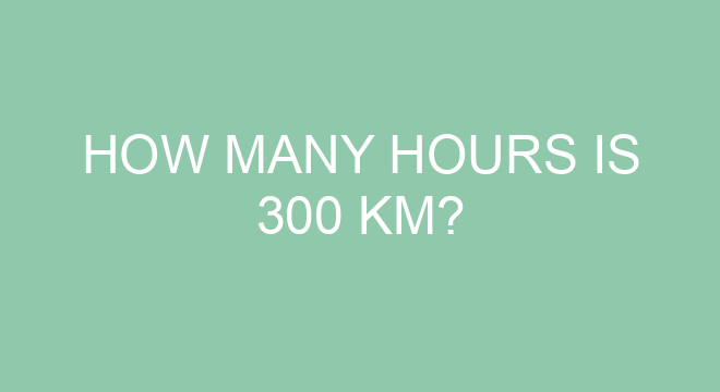 how-many-hours-is-300-km