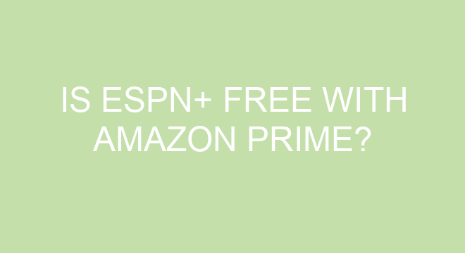 is espn plus free with amazon prime on firestick