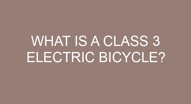 what-is-a-class-3-electric-bicycle