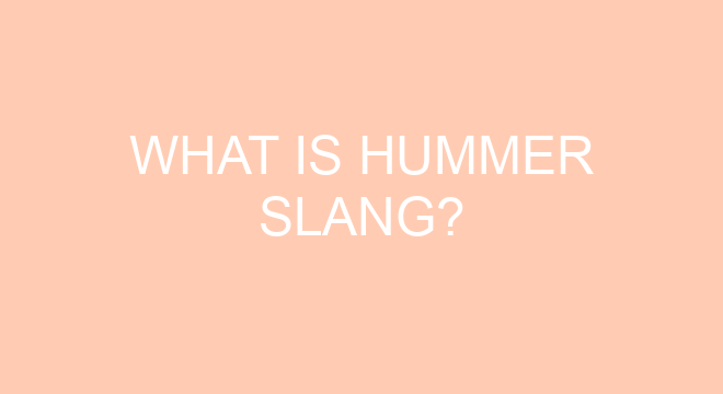 What Does Hummer Mean In Slang Urban Dictionary