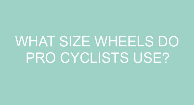 What Size Tires Do Pro Cyclists Use