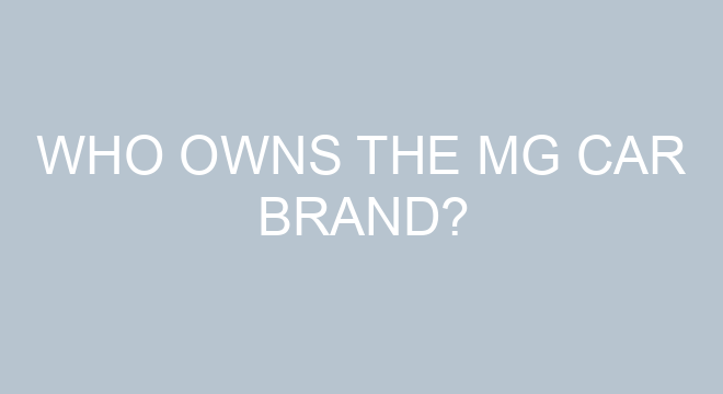 What Car Company Owns Mg